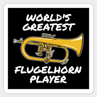 World's Greatest Flugelhorn Player Hornist Brass Musician Sticker